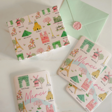 Sights of Paris Studio Note Cards with Matching Wax Seals