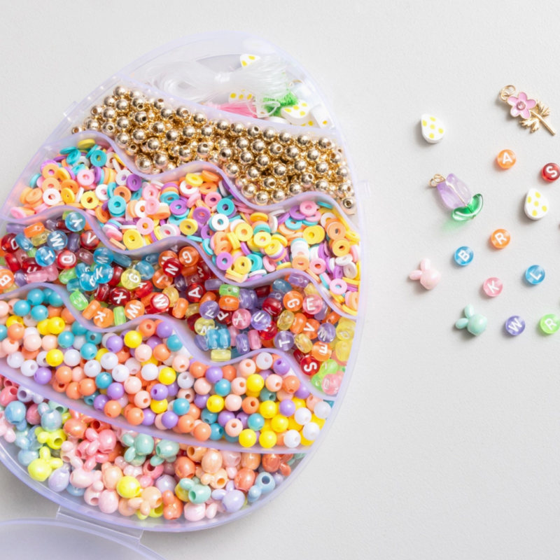 Easter Egg Spring Brights Multicolor Letter Bead Kit