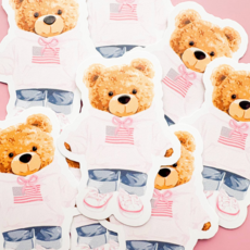 All-American Teddy Bear Sticker