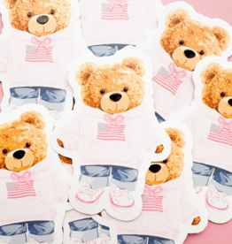 All-American Teddy Bear Sticker
