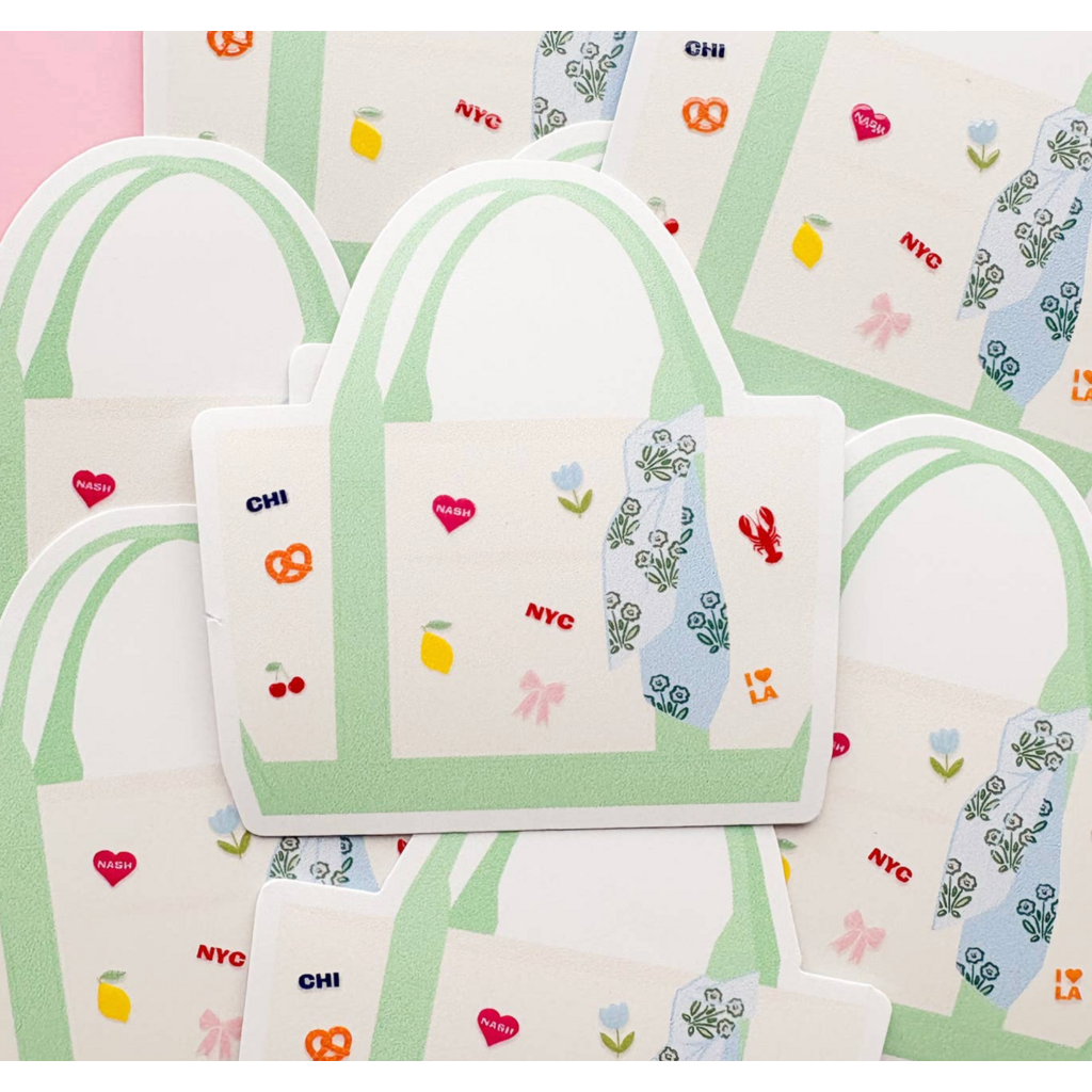The City Girl Tote Sticker