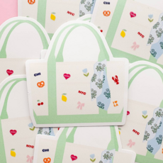 The City Girl Tote Sticker
