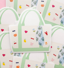 The City Girl Tote Sticker