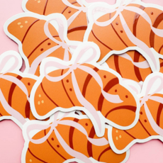 Coquette Croissant Sticker