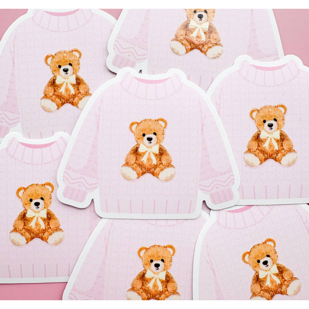 The Preppy Bear Sweater Sticker