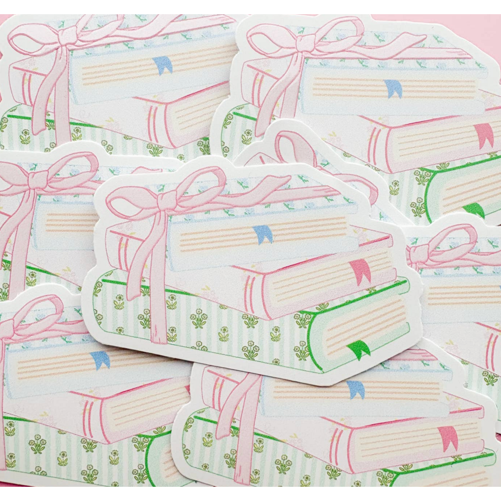 Pretty Little Library Books Sticker