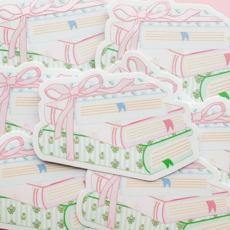 Pretty Little Library Books Sticker
