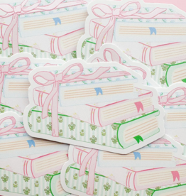 Pretty Little Library Books Sticker