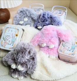 Bao Bunny Furry Kawaii Plush Keychain Mystery Tin