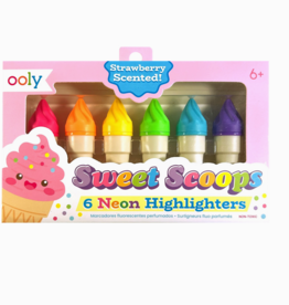 Sweet Scoops Neon Highlighters - Strawberry Scent
