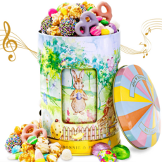 Musical Easter Carousel Gift Tin with Spring Candy Assortment