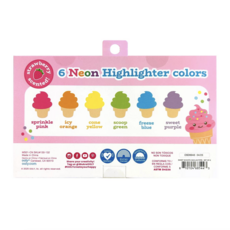 Sweet Scoops Neon Highlighters - Strawberry Scent
