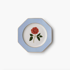 Roses Porcelain Dessert Plate Set