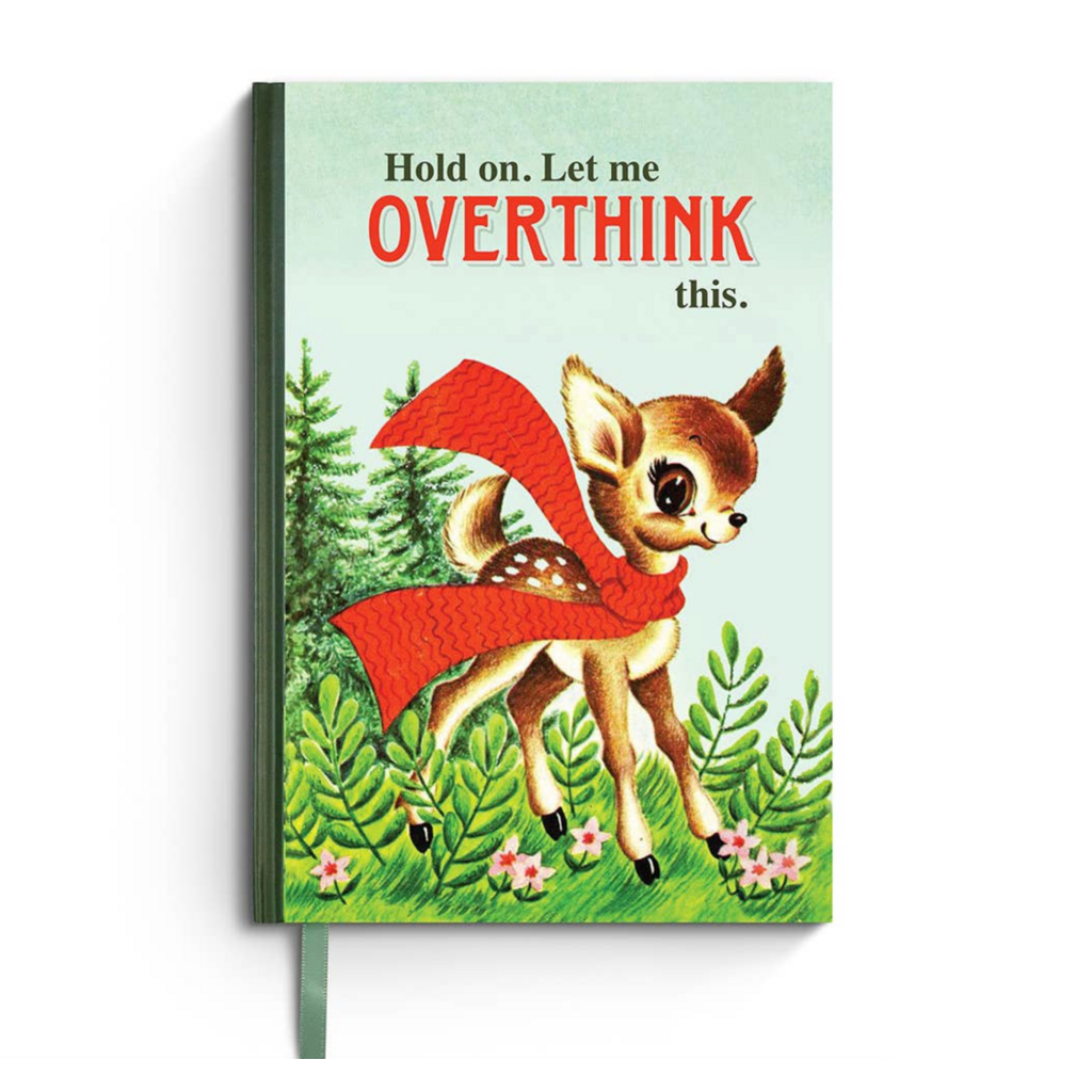 Hold On Let Me Overthink This Funny Vintage Notebook
