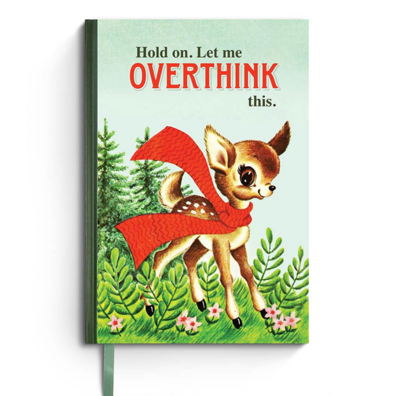 Hold On Let Me Overthink This Funny Vintage Notebook