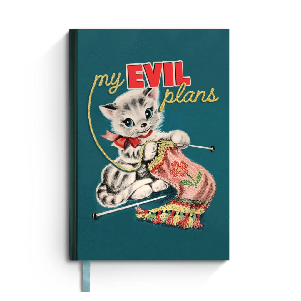 My Evil Plans Funny Cute Vintage Notebook