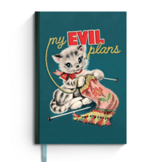 My Evil Plans Funny Cute Vintage Notebook