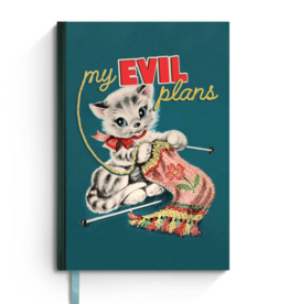 My Evil Plans Funny Cute Vintage Notebook