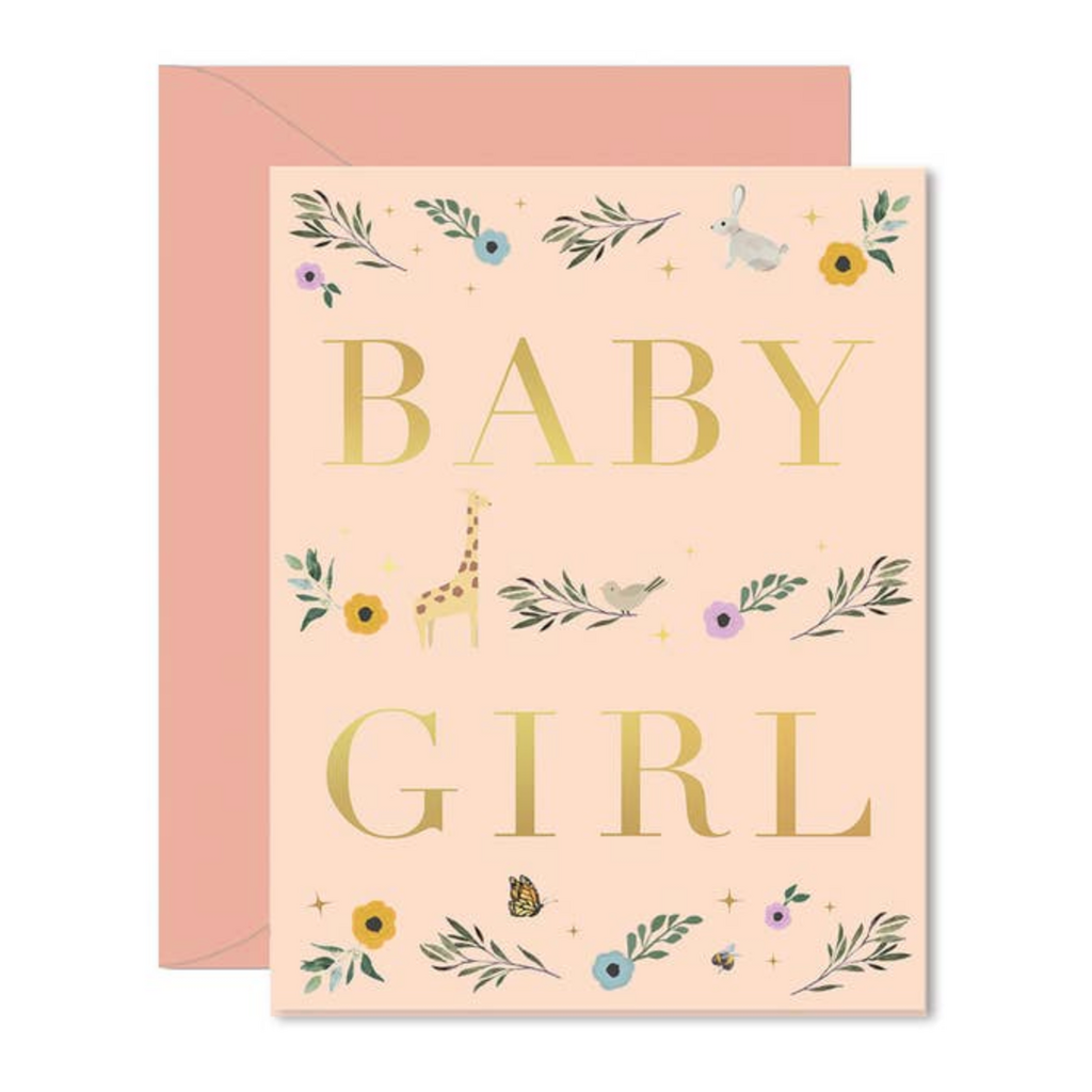 Baby Girl Storybook Greeting Card