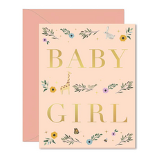 Baby Girl Storybook Greeting Card