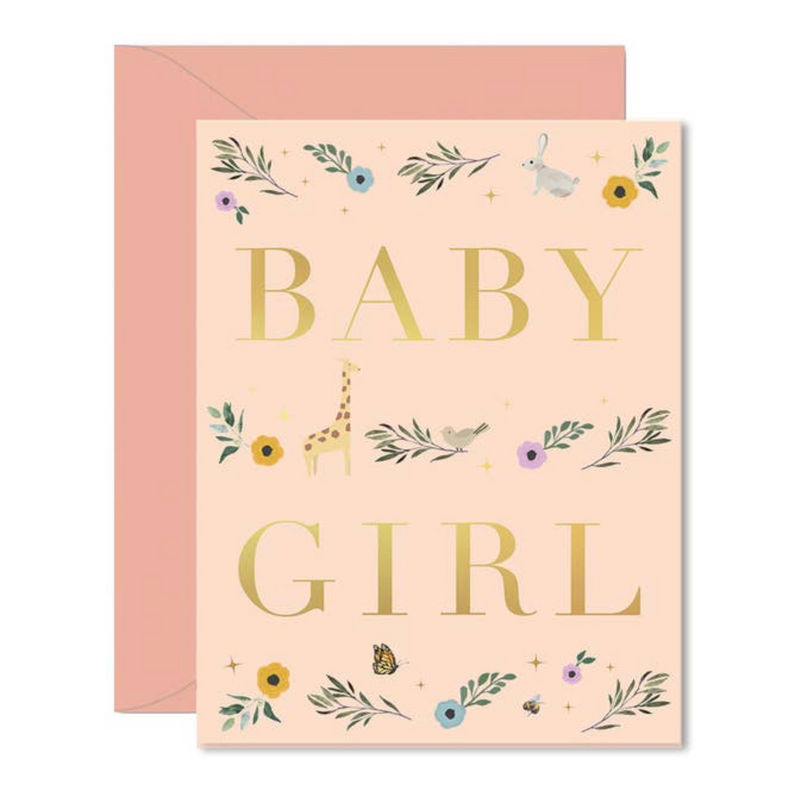 Baby Girl Storybook Greeting Card