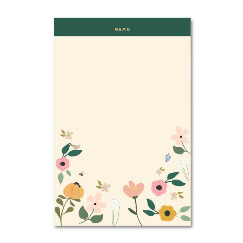 Floral Garden Memo Notepad