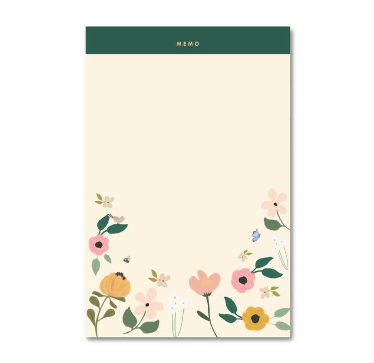 Floral Garden Memo Notepad - Rock Paper Scissors