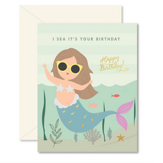 Mermaid Birthday Greeting Card