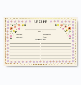 Mosaic Floral Recipe Cards