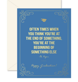 Mr. Rogers Graduation Greeting Card