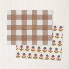 Block Blossom Thank You Card - Set of 6