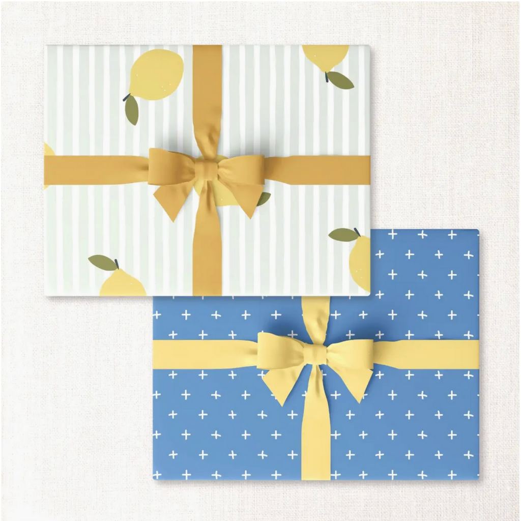 Lemons + Ocean Plus Double-Sided Wrap Sheet