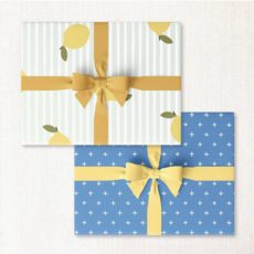 Lemons + Ocean Plus Double-Sided Wrap Sheet