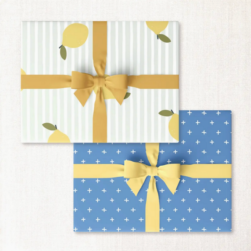 Lemons + Ocean Plus Double-Sided Wrap Sheet
