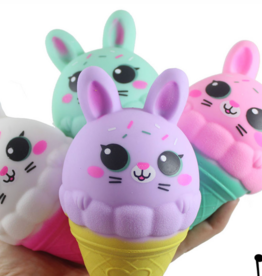 Bunny Ice Cream Cone Creamy Doh Filled Squeeze