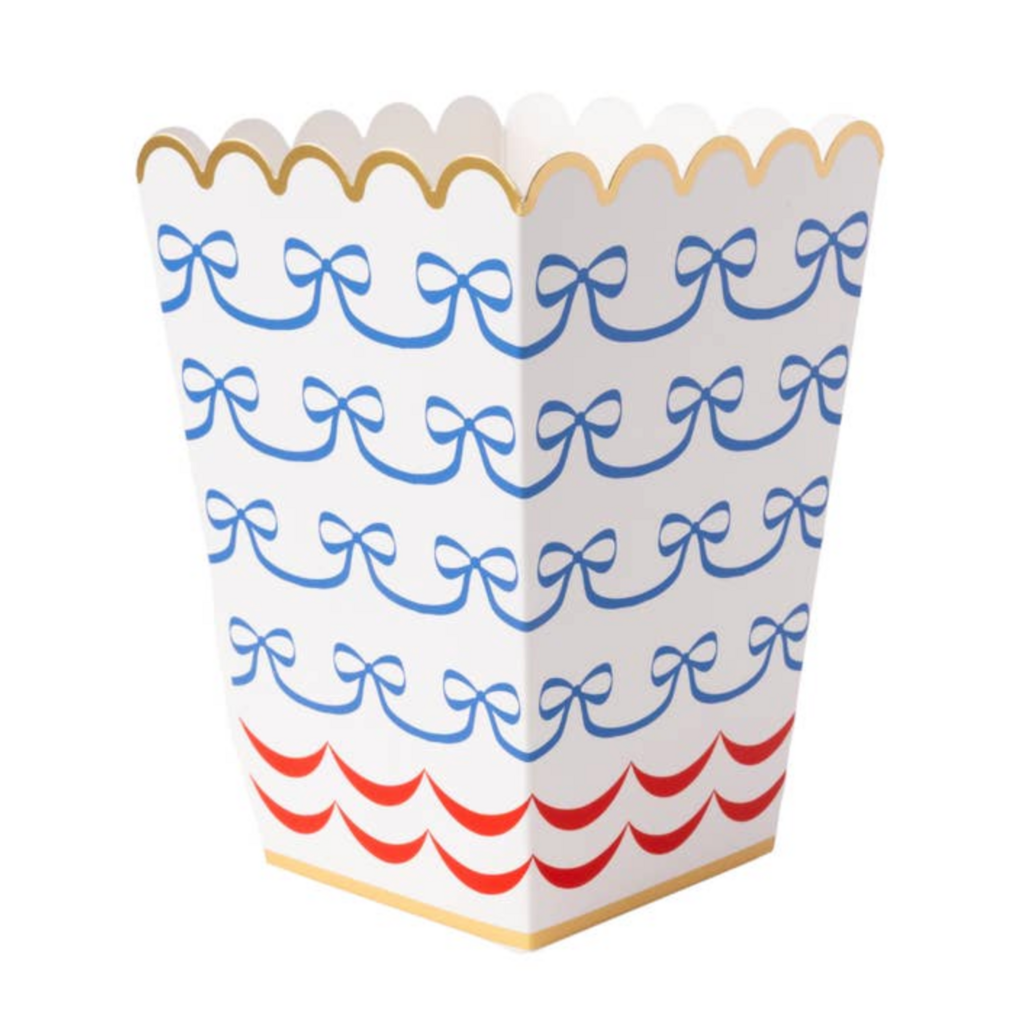4th of July Bow Flag Popcorn Boxes