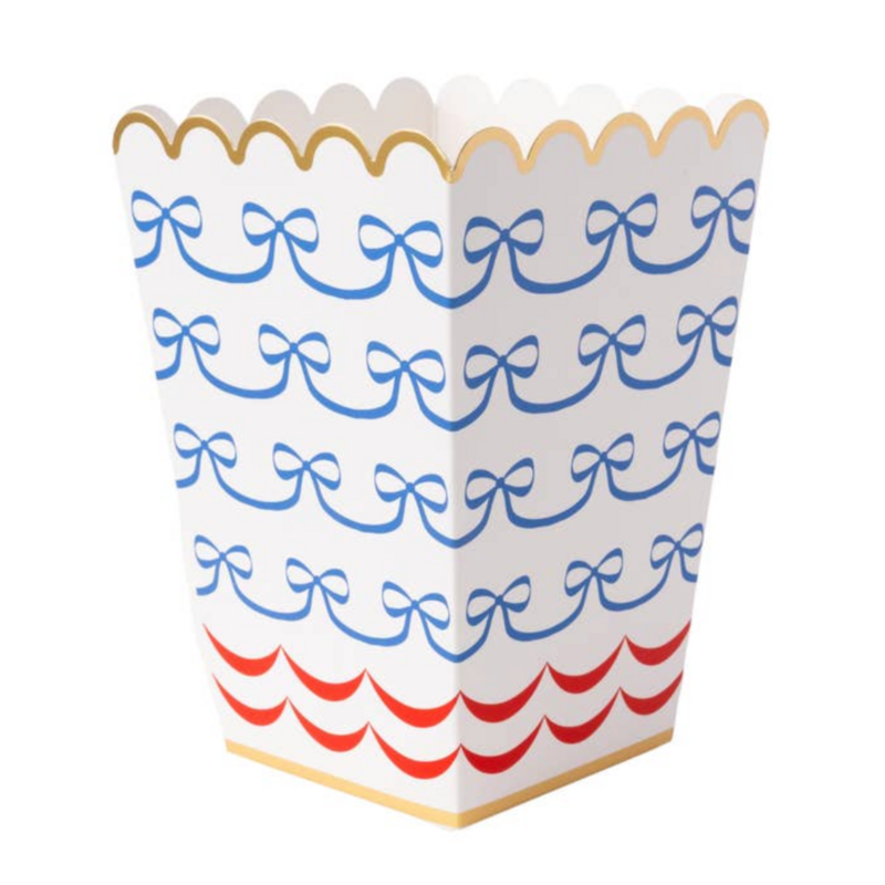 4th of July Bow Flag Popcorn Boxes
