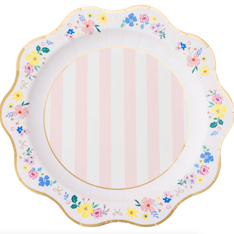 Multicolor Elegant Floral Dinner Plates