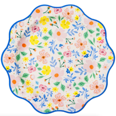 Muticolor Full Floral Pattern Dinner Plates