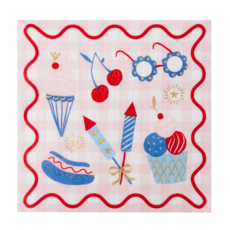 Patriotic Picnic Icon Large Napkins