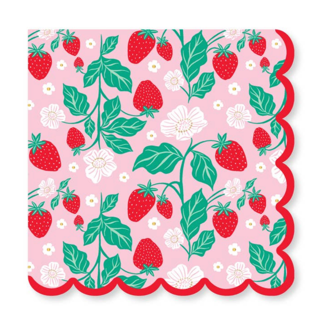 Sweet Strawberry Large Napkins