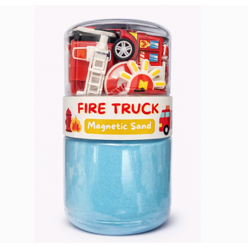 Fire Truck Sand Jar