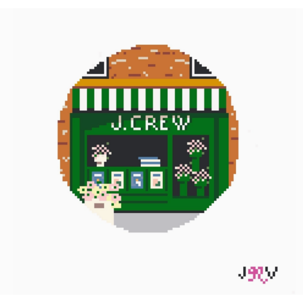 J.Crew Newsstand Needlepoint Canvas