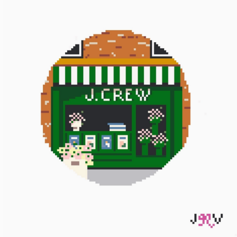 J.Crew Newsstand Needlepoint Canvas