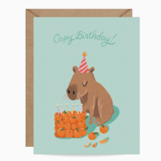 Capybara Birthday Card