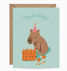 Capybara Birthday Card