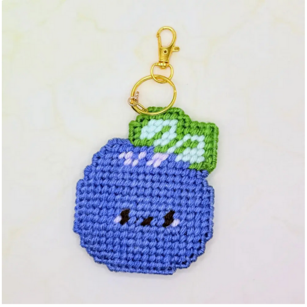 Fruit and Veggies Keychain Bag Charm Diy Canvas Kit - Cozyberry