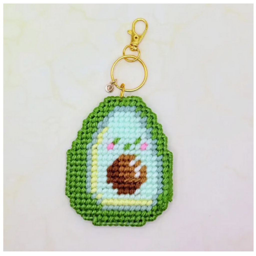 Fruit and Veggies Keychain Bag Charm Diy Canvas Kit - Cozycado