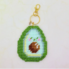 Fruit and Veggies Keychain Bag Charm Diy Canvas Kit - Cozycado