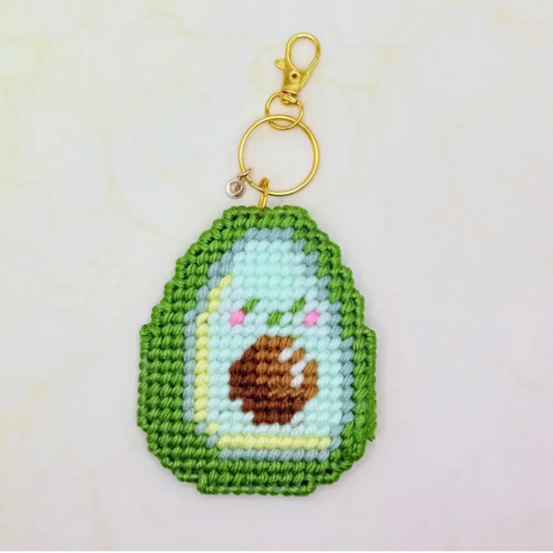 Fruit and Veggies Keychain Bag Charm Diy Canvas Kit - Cozycado
